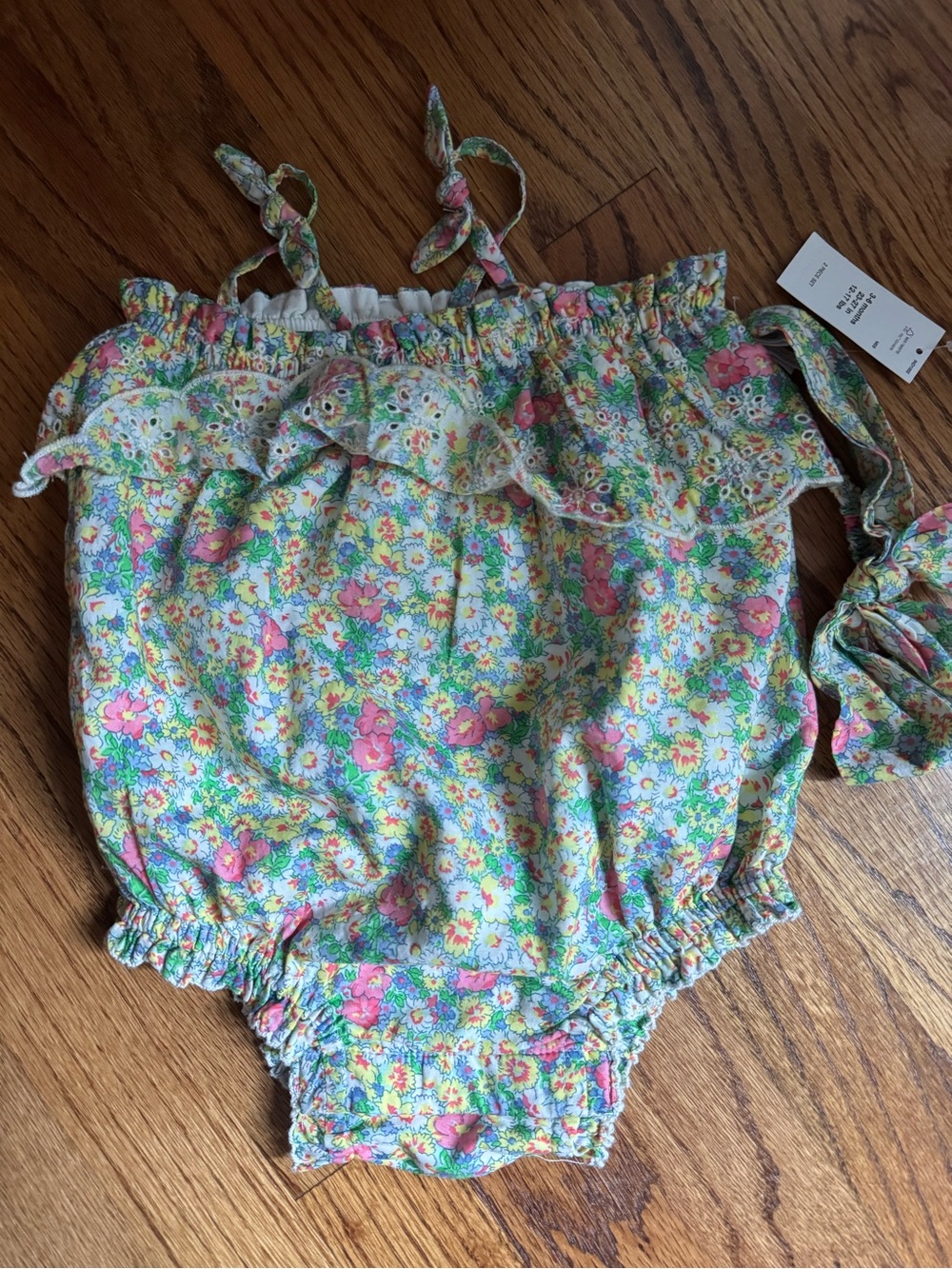 GAP Baby Floral Romper with headband